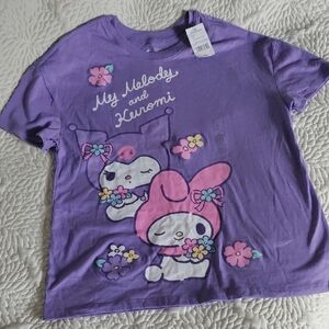 My Melody and Kuromi Junior XL Purple T-Shirt